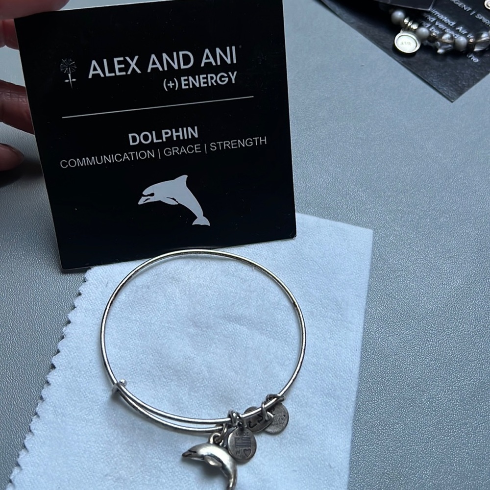 Alex and Ani Dolphin Charm Bangle